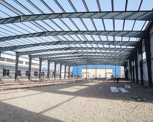 Struttura leggera in acciaio per fabbrica di strutture metalliche prefabbricate personalizzate, lavorazione di telai a portale, costruzione di officine