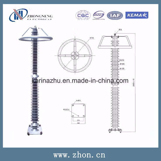 Scaricatore di sovratensione in porcellana ad alta tensione da 216kV