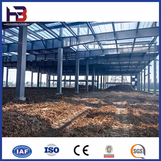 Capannone metallico prefabbricato, struttura in acciaio per officina di stoccaggio